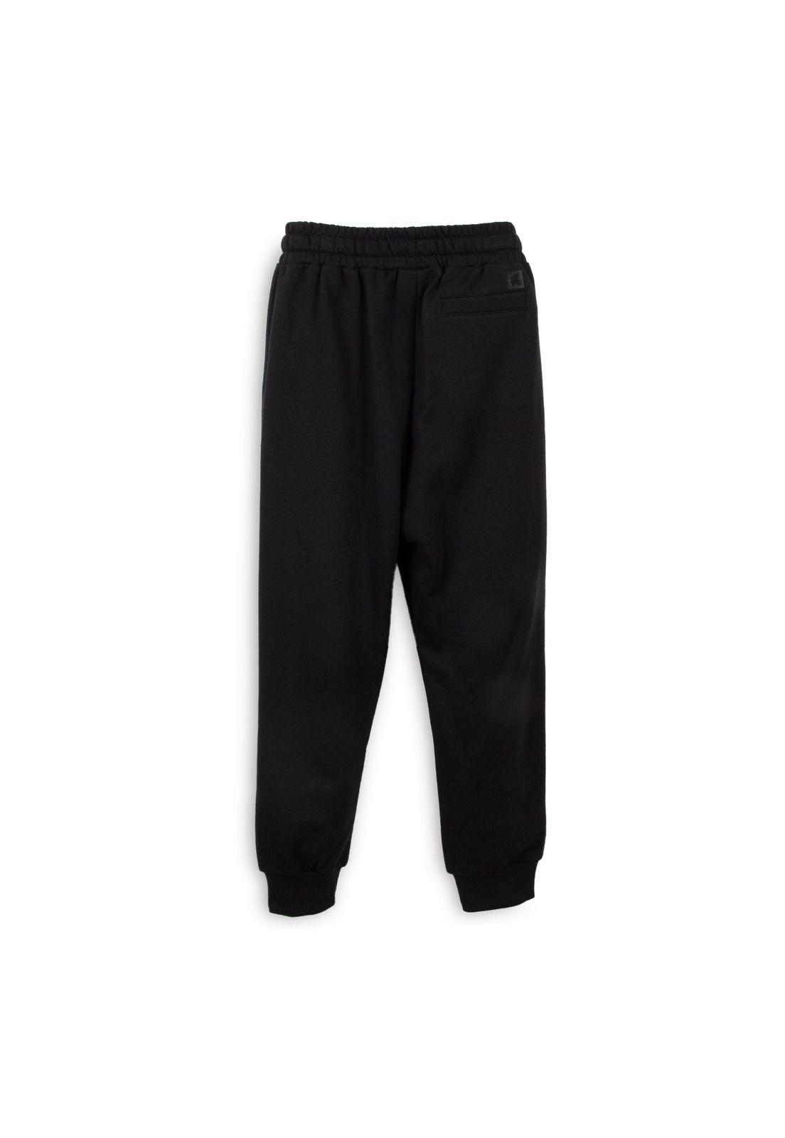 Pantalón Buzo Niño Cintura Ajustable Negro Pillin-1