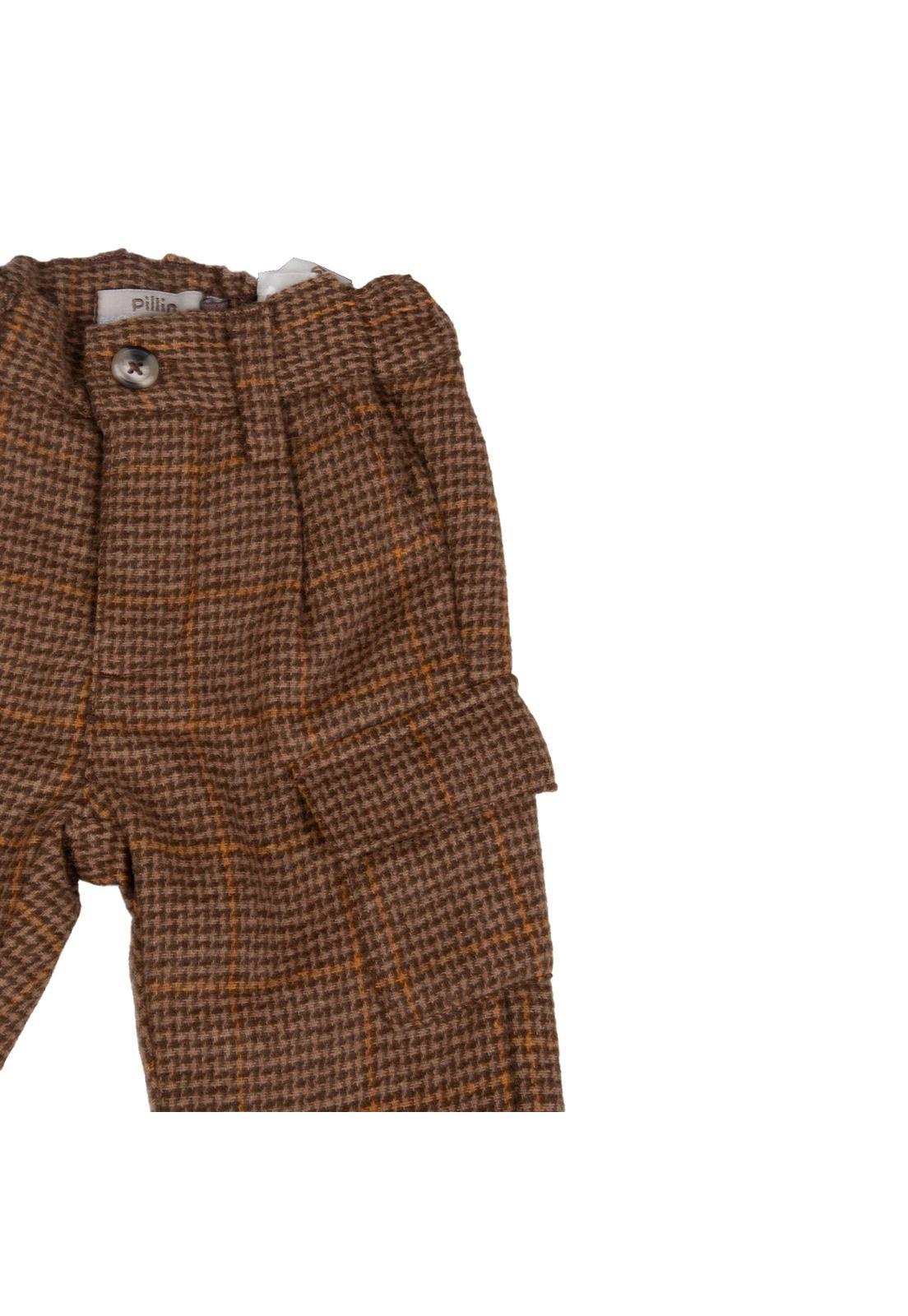 Pantalón Bebe  Café Pillin ( PVB832-25CAF )-1