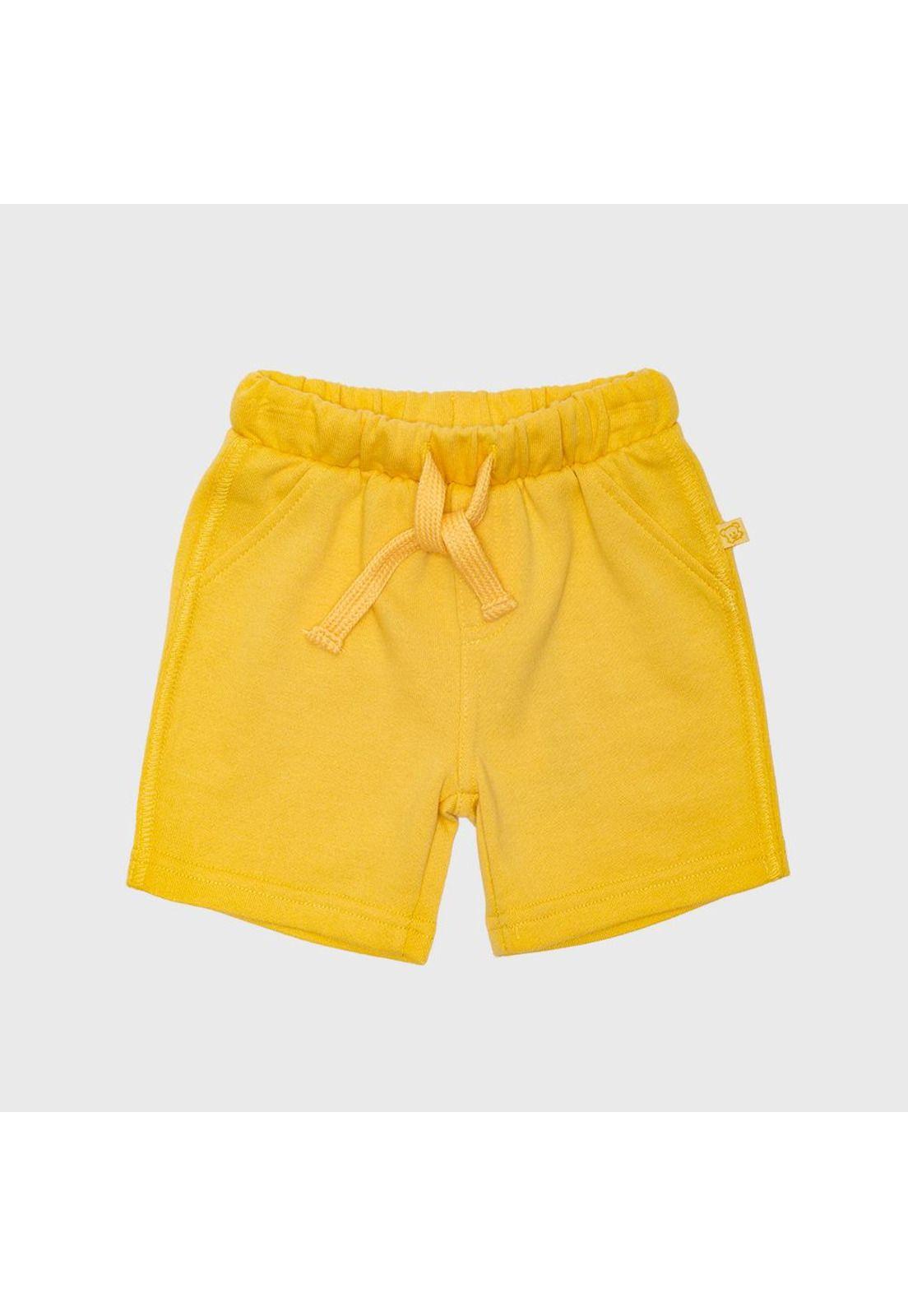 Bermuda Bebe Niño Amarillo Pillin-0