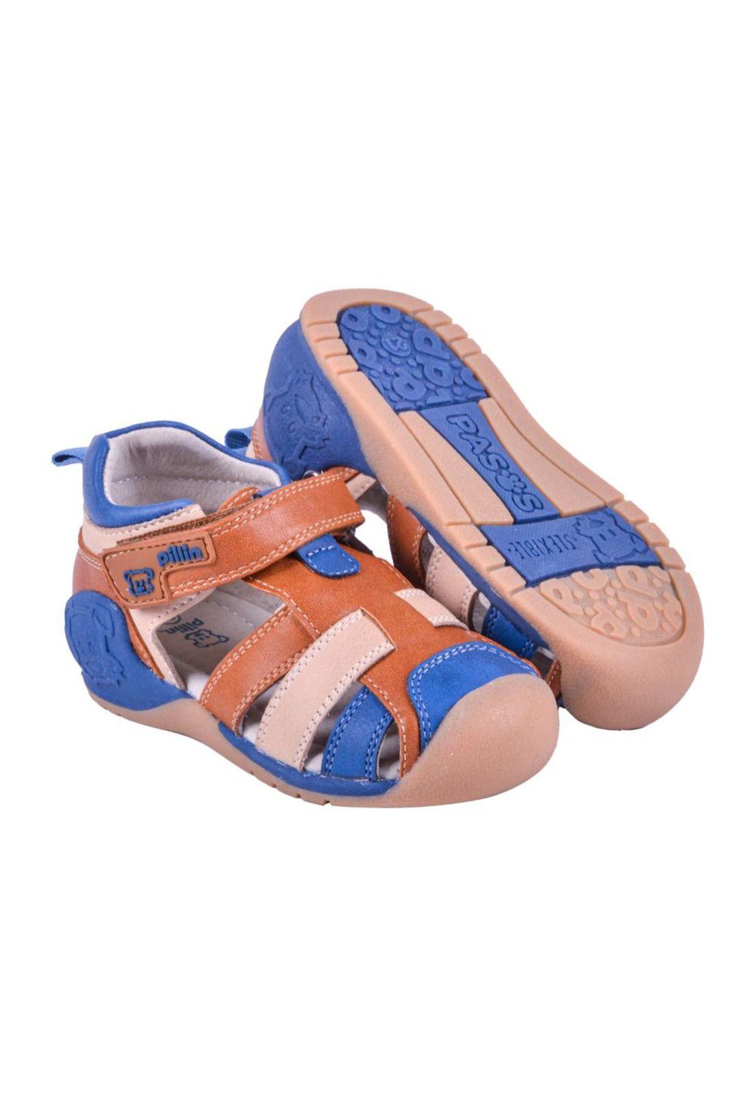 Sandalias Bebé Niño Café Pillin-2