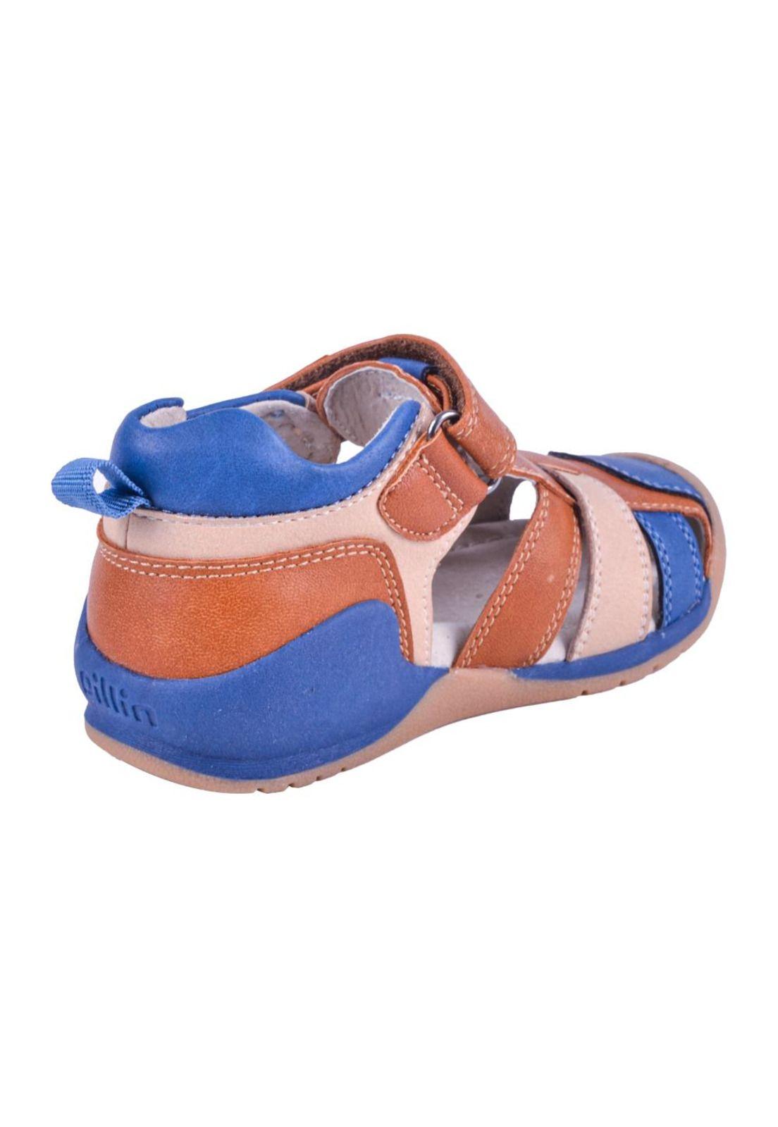Sandalias Bebé Niño Café Pillin-3
