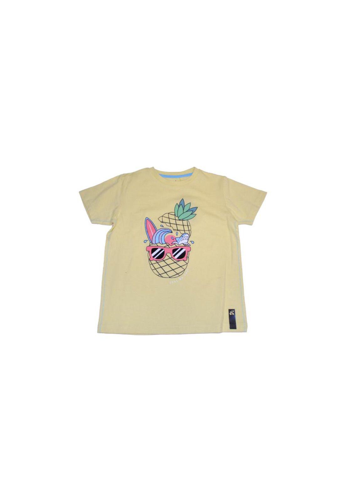 Polera Niño Amarillo Pillin-0