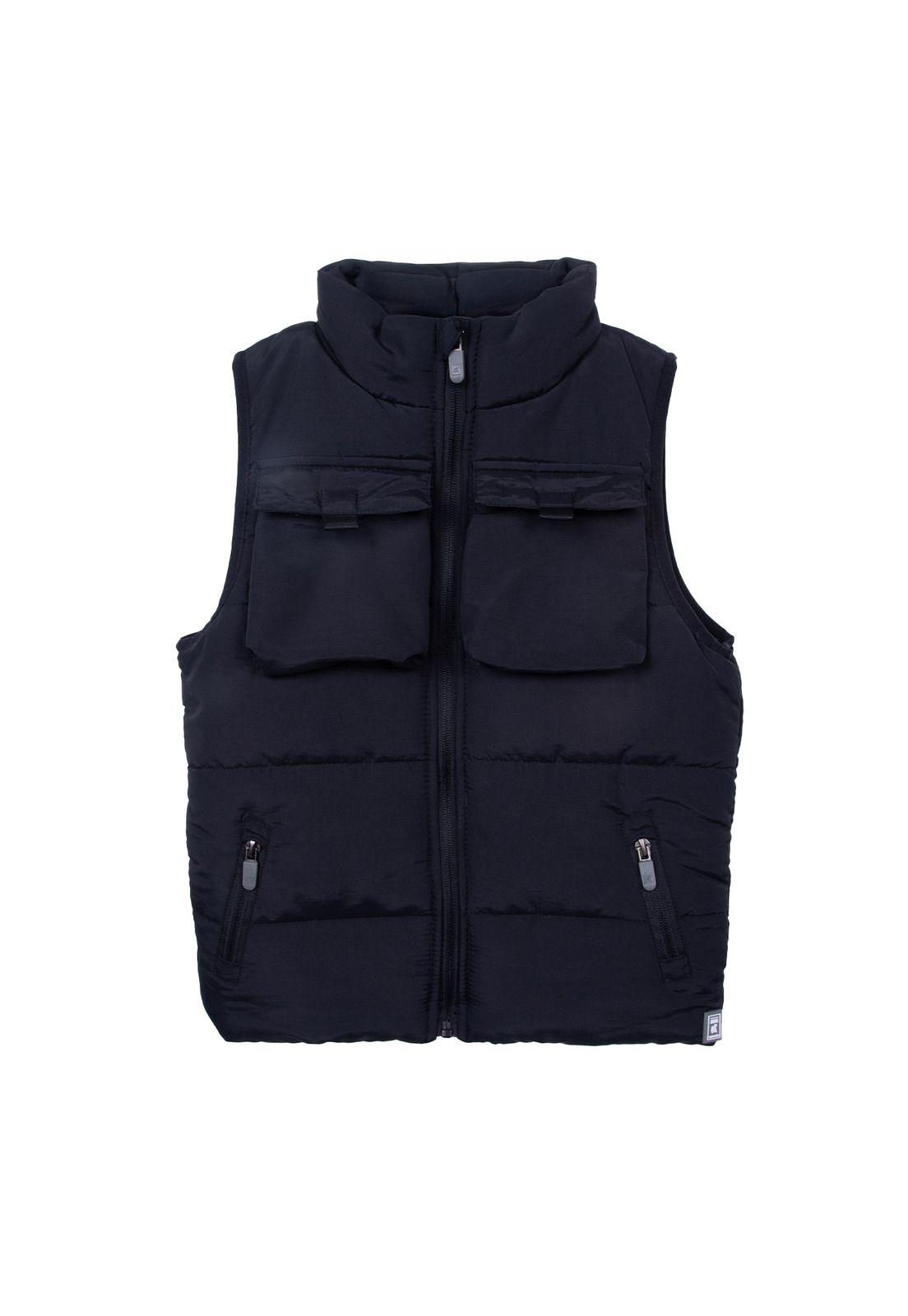 Parka Sin Mangas   Pillin Negro Niño (PVD814-26NEG)-0