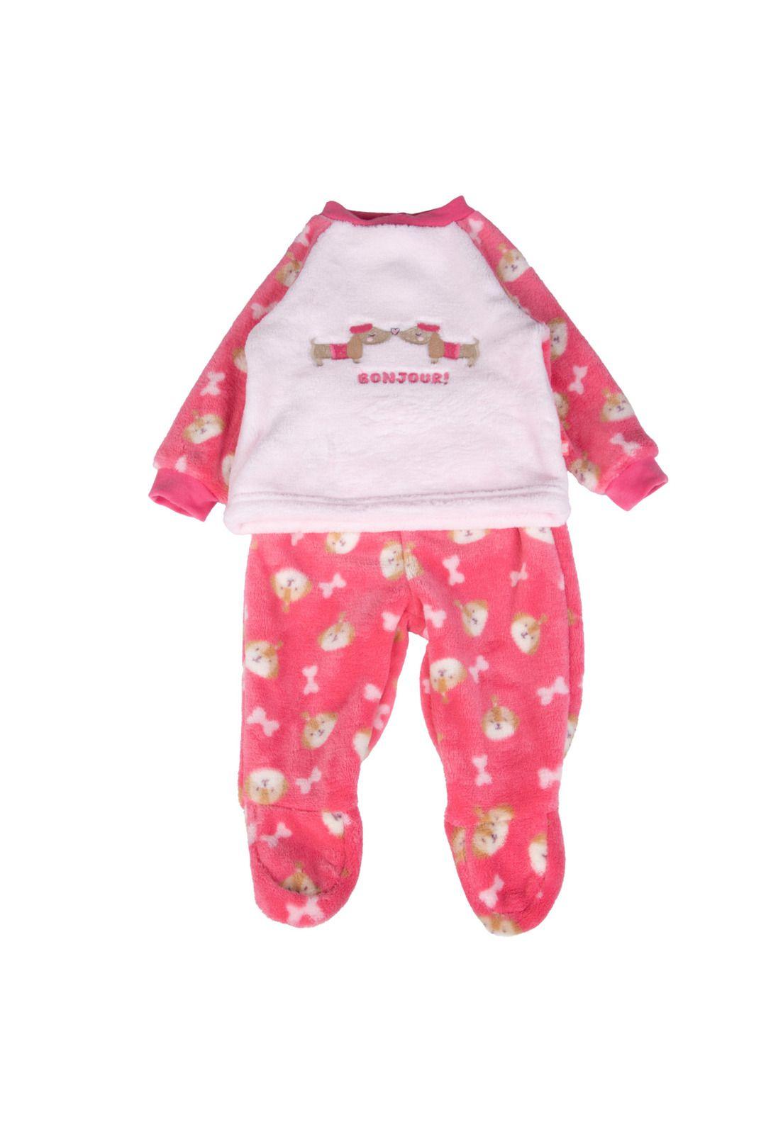 Pijama Bebe Coral Pillin (PVB409-25COR )-0