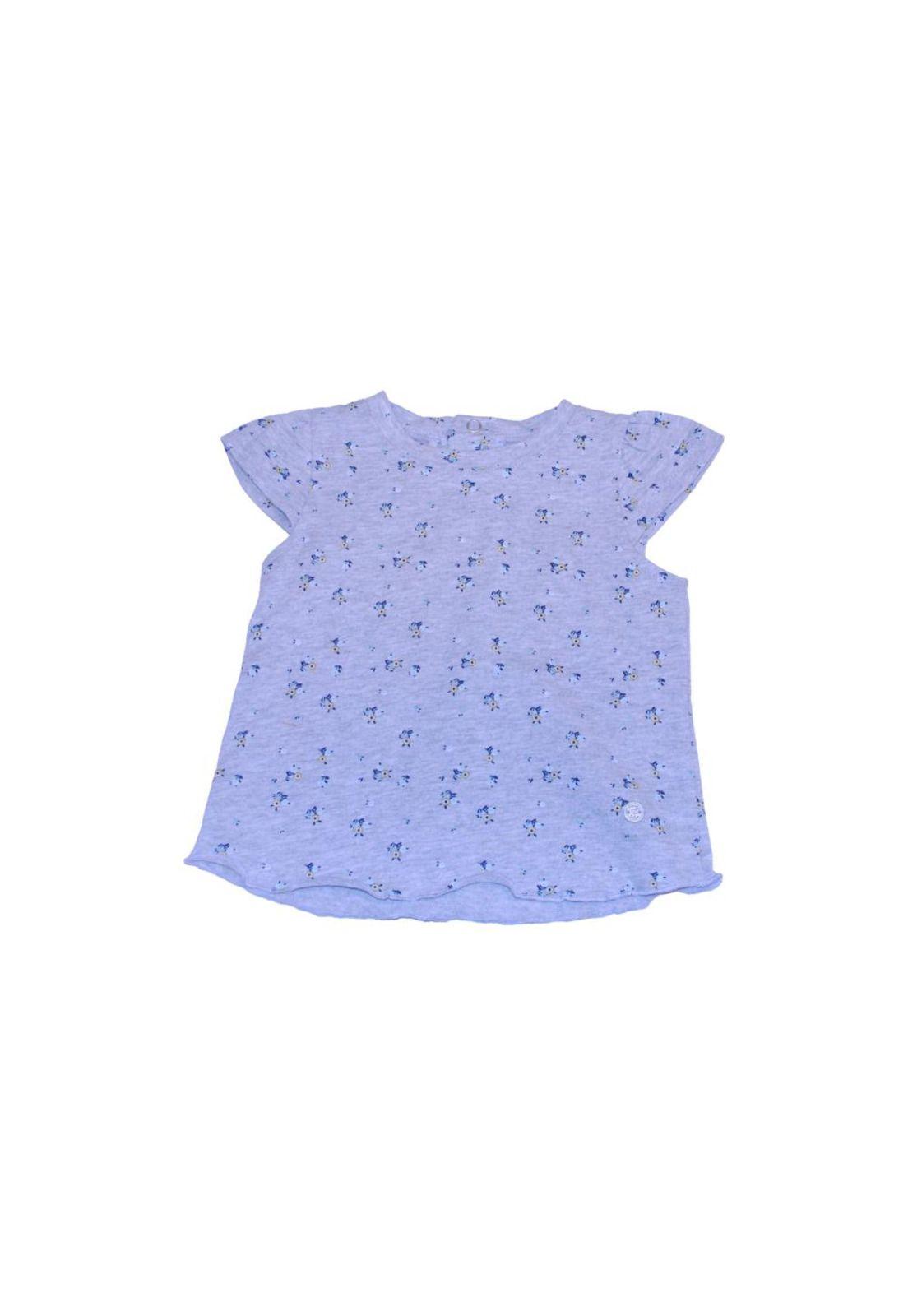 Polera Bebe Niña Gris claro Pillin-0