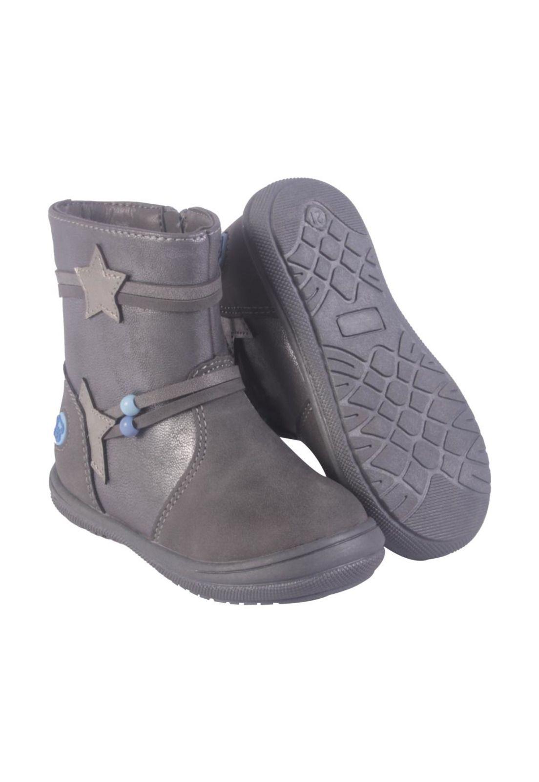 Bota Bebé Niña Gris oscuro Pillin-2