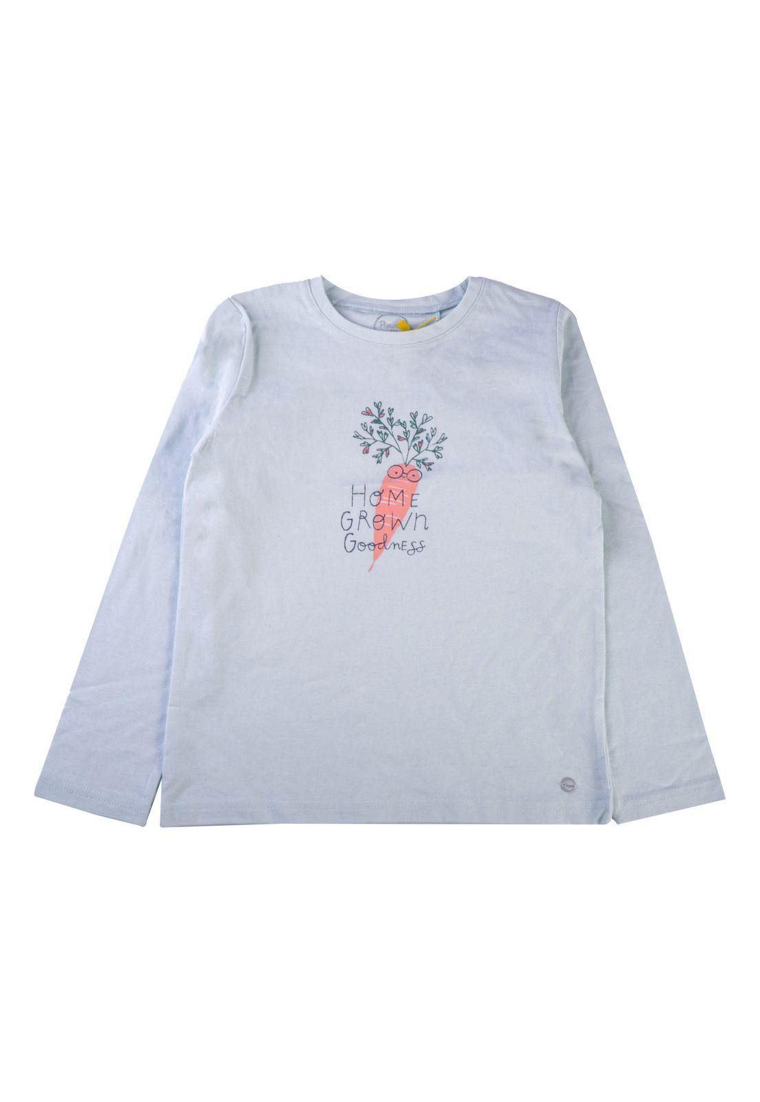 Polera Manga Larga Niña Verde Pillin-1