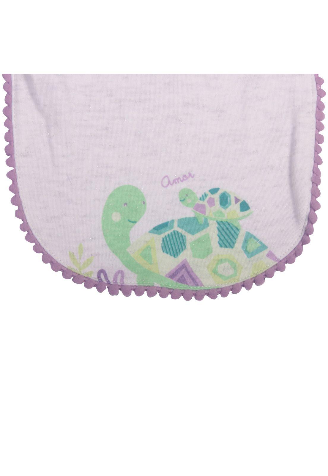 Set 2 Pzas Babero Niña Multicolor Pillín-3