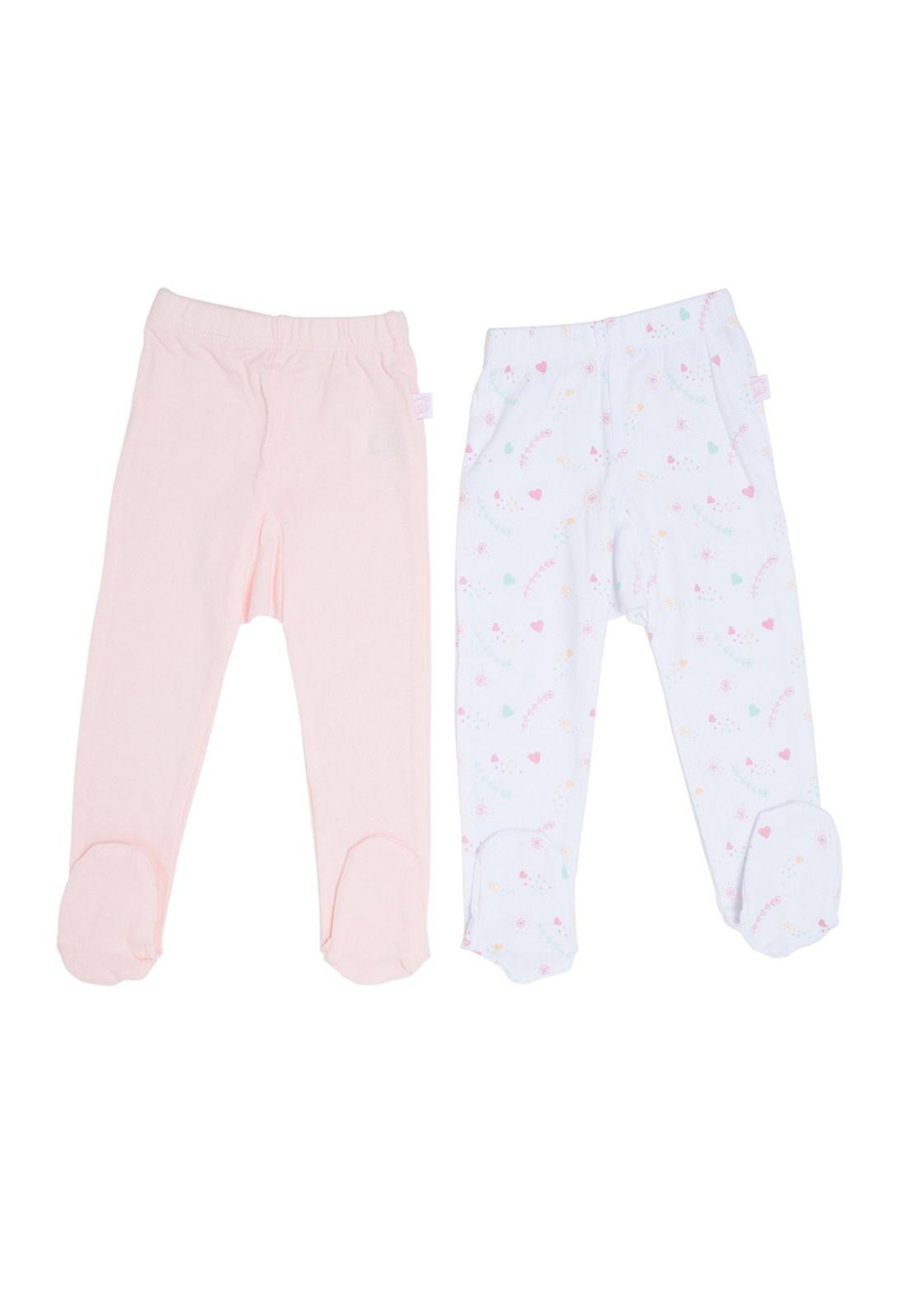 Pack 2 Panty Bebé Algodón Verano Niña Rosado-1