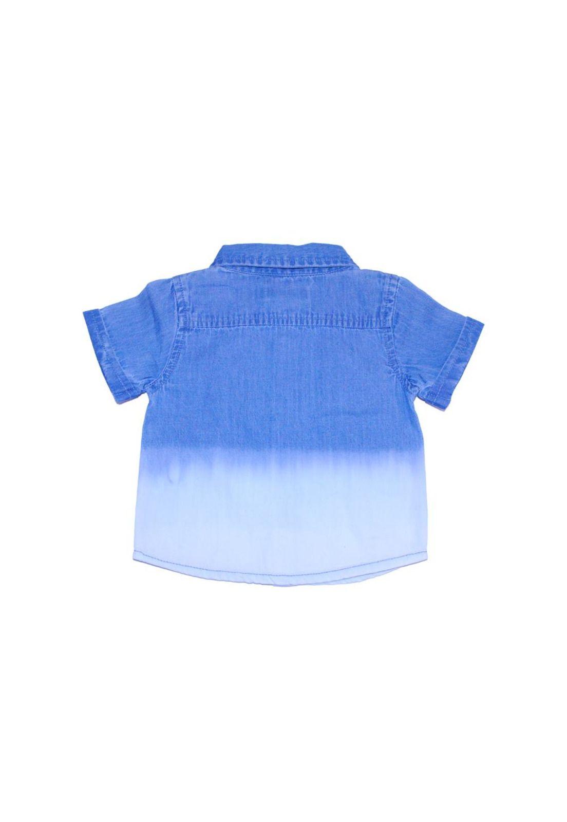Camisa Bebe Niño Celeste Pillin-3