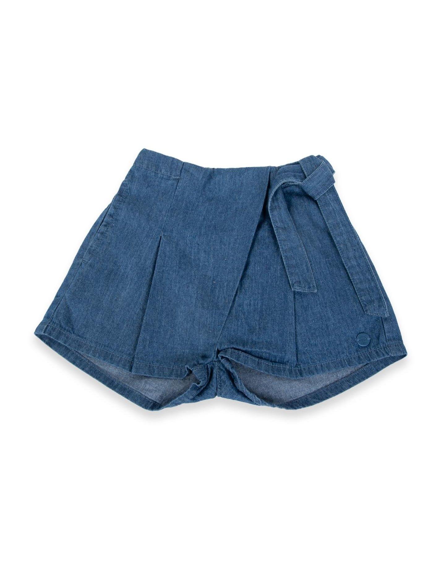 Short Bebé Niña Denim Pillin (PVA726-24DEN)-0