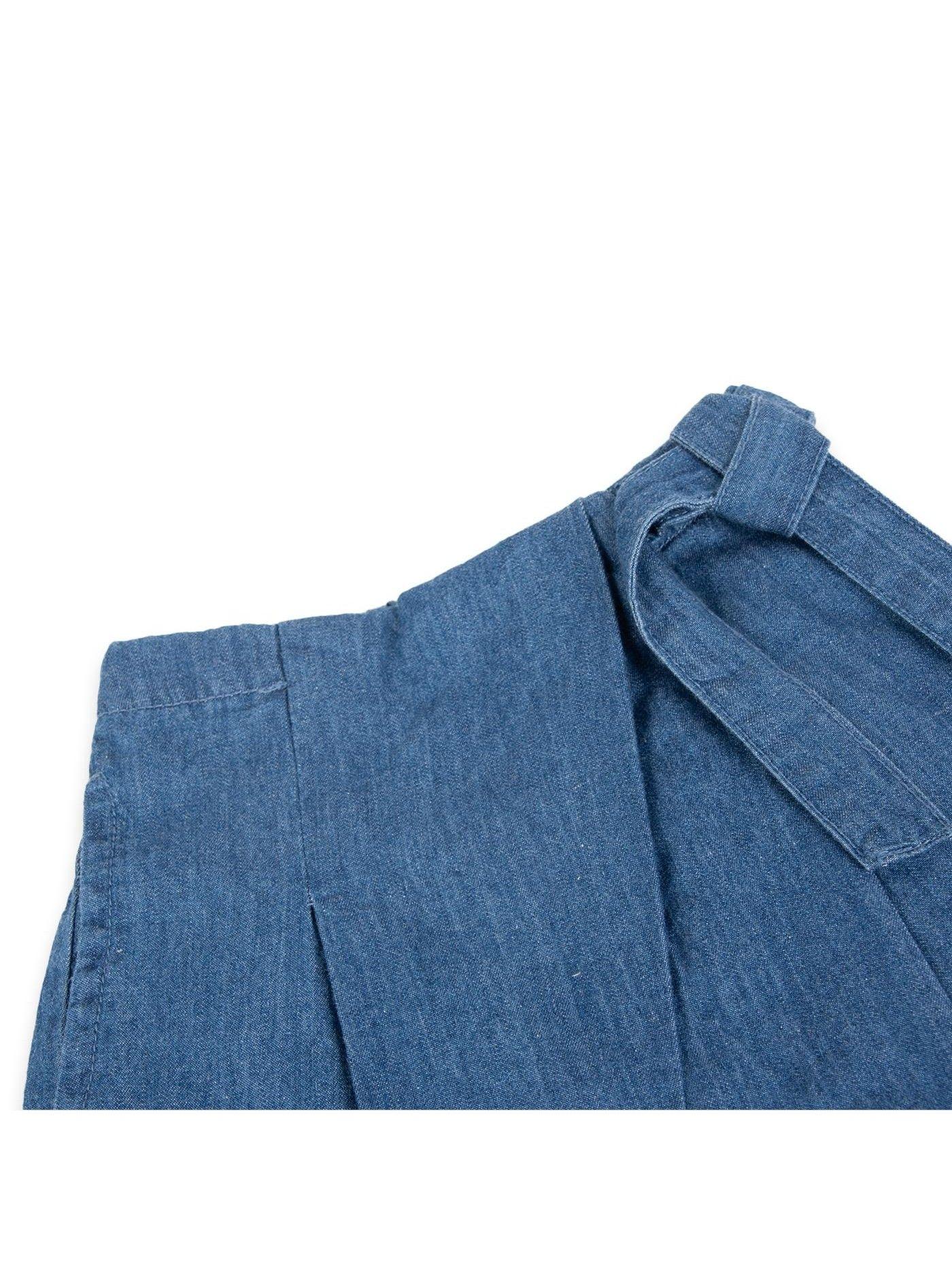 Short Bebé Niña Denim Pillin (PVA726-24DEN)-1