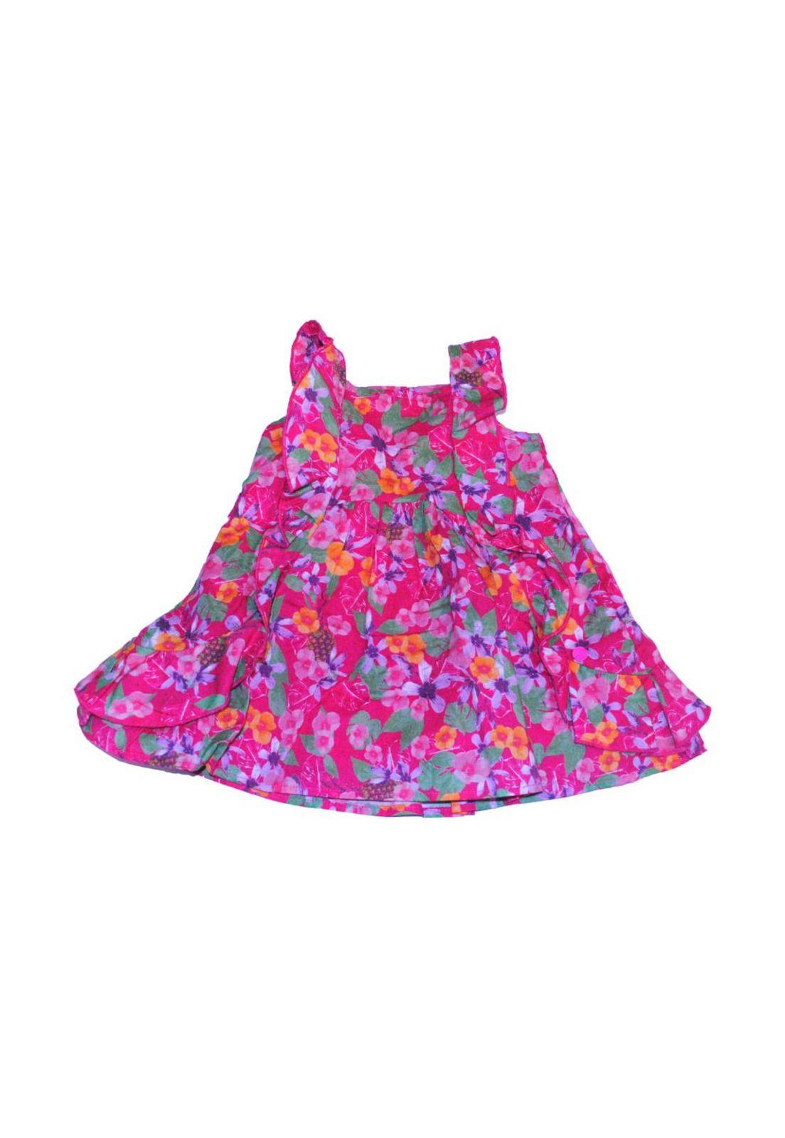 Vestido Bebe Niña Fucsia Pillin-0