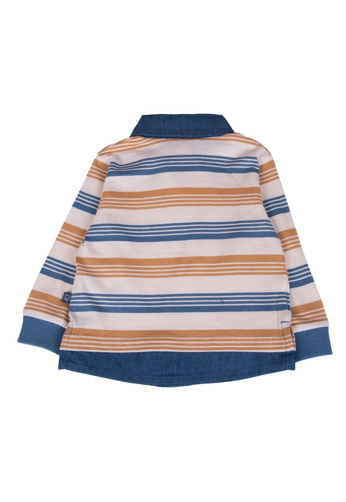 Polera Bebe  Blanco Pillin ( PVB618-25CRU )-2
