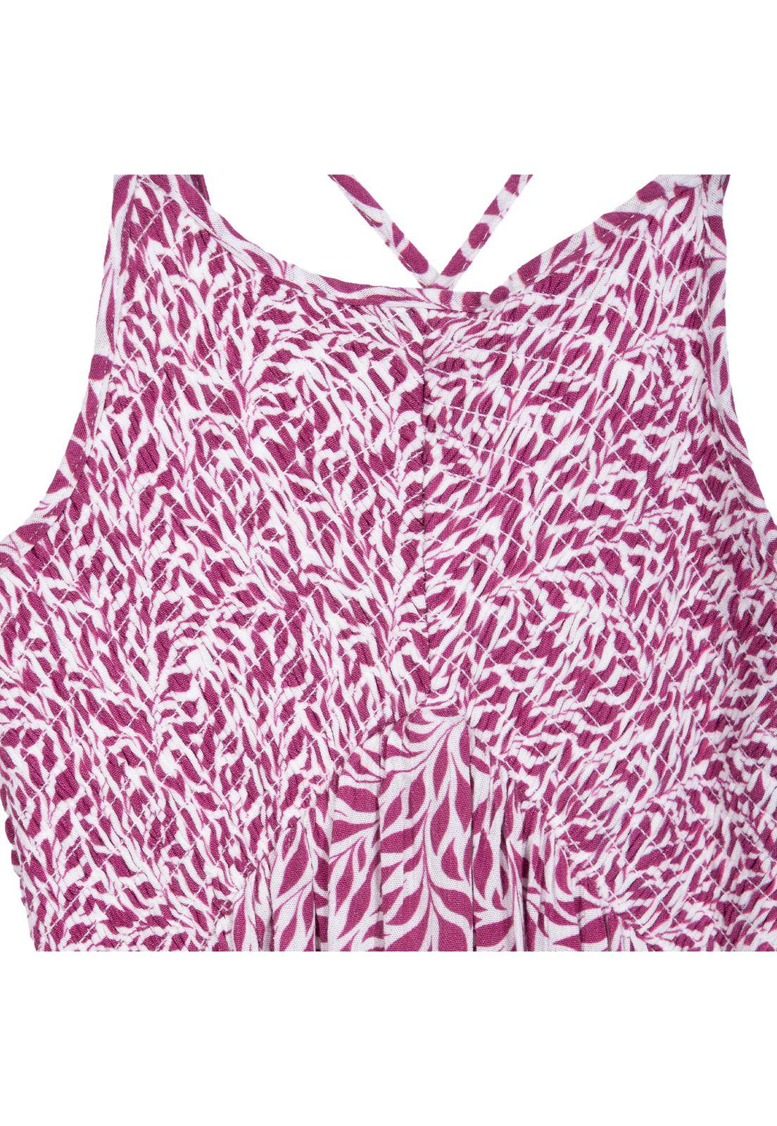 Vestido Niña Sin mangas Estampado Tropical Cereza Pillin-2