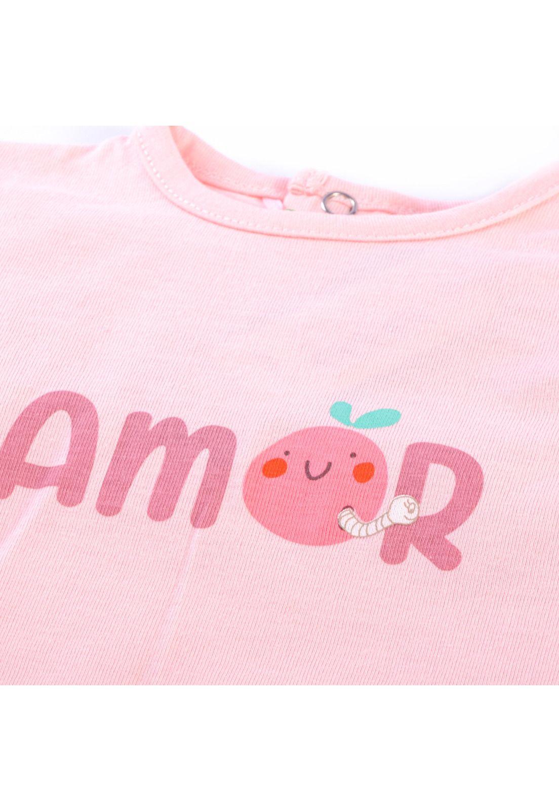 Polera Bebé Niña Rosado Pillin-1