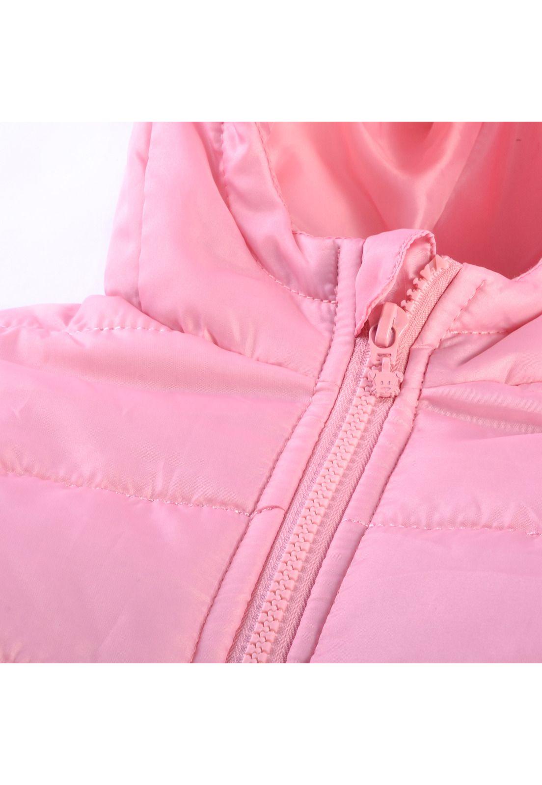 Parka Básica Bebé Niña Rosado Pillin-2