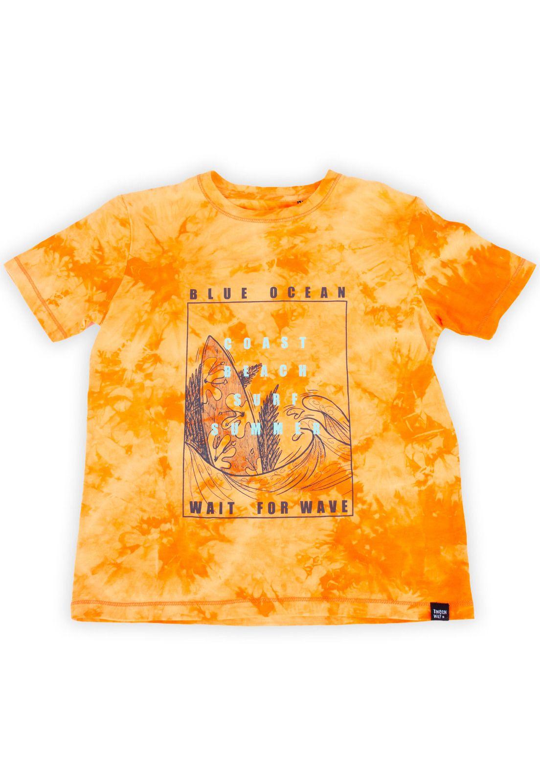Polera Niño Naranja Pillin-0