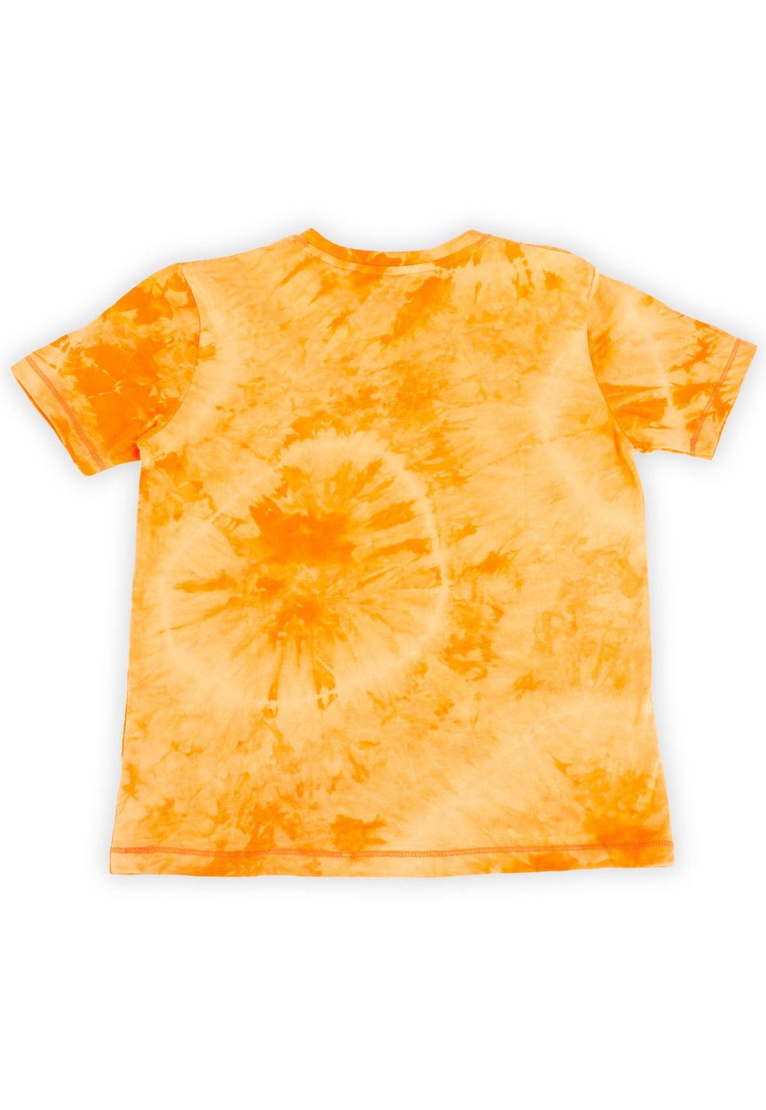 Polera Niño Naranja Pillin-2
