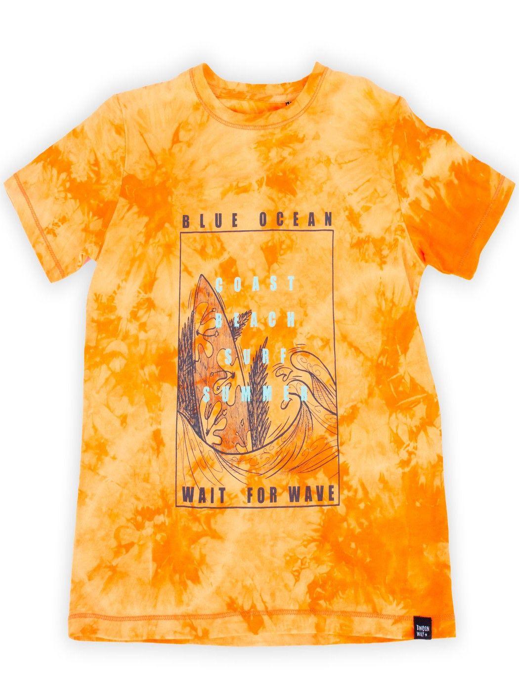 Polera Niño Naranja Pillin-0