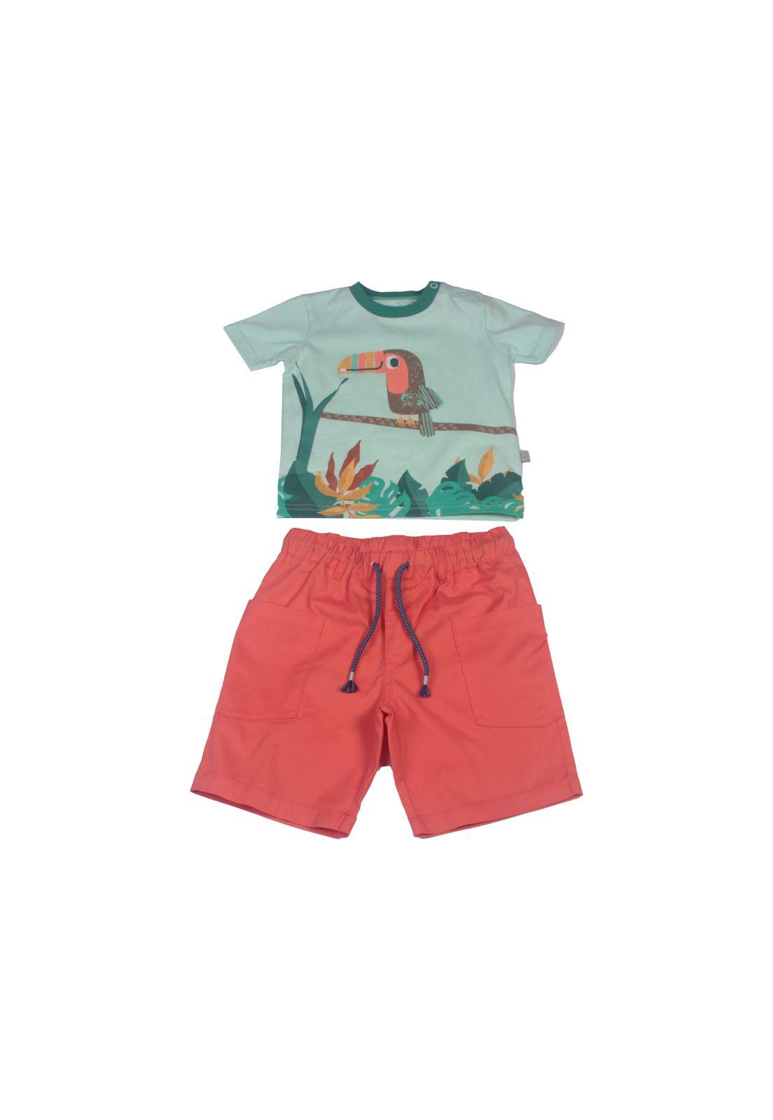 Conjunto Bebe Niño Naranja Pillin-0