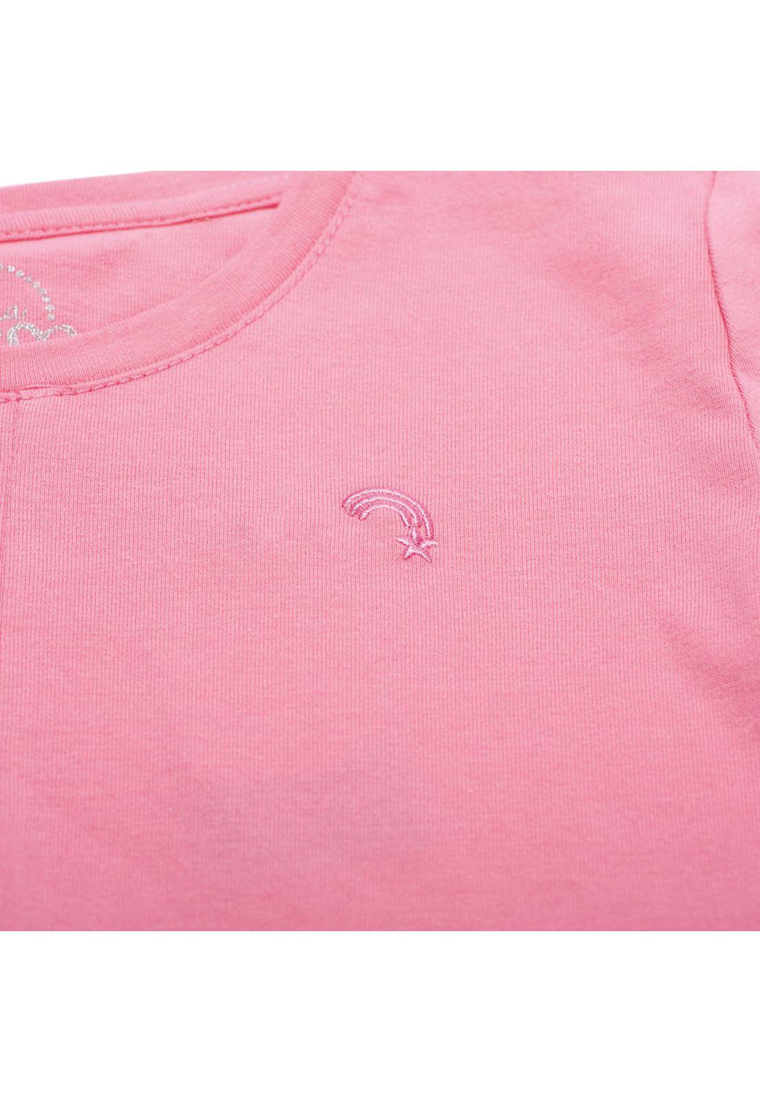 Polera Manga Larga Niña Rosado Pillin-2