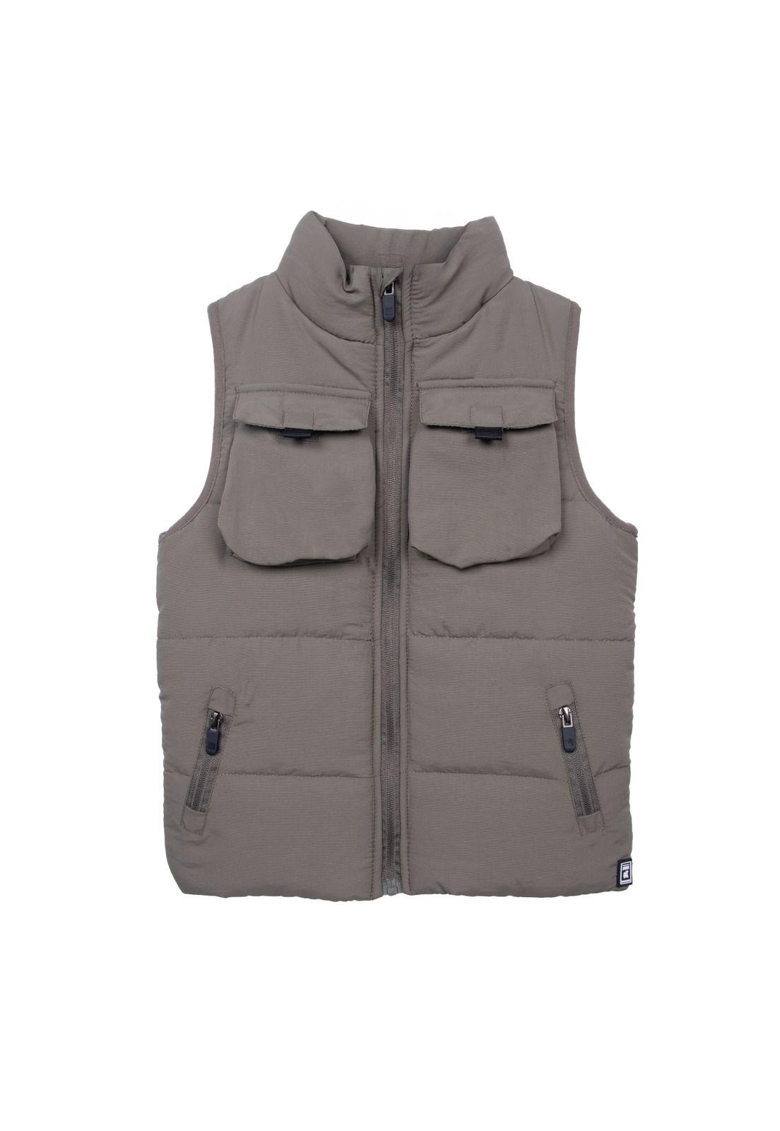 Parka Sin Mangas   Pillin Verde Niño (PVD814-26VER)-0