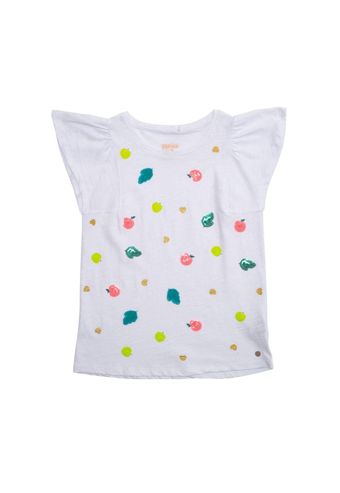 Polera Niña Blanco Pillín-0