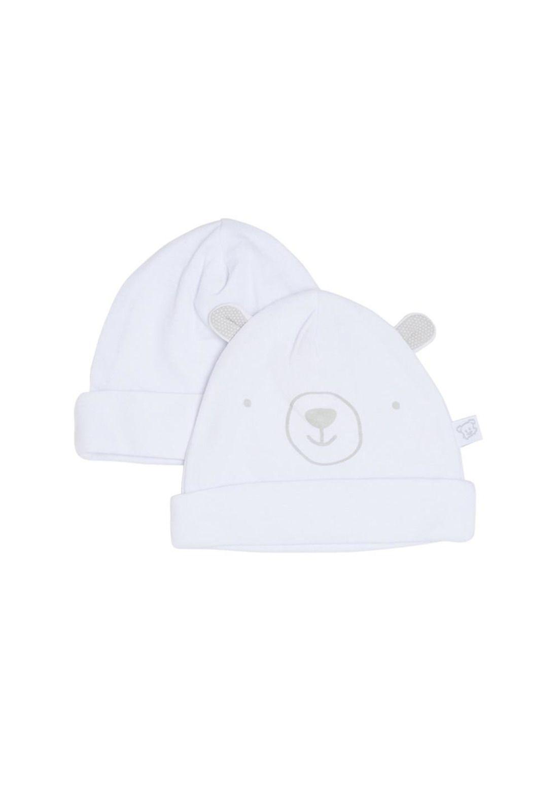 Pack 2 Gorro Bebé Temporadas Unisex Blanco Pillín-0