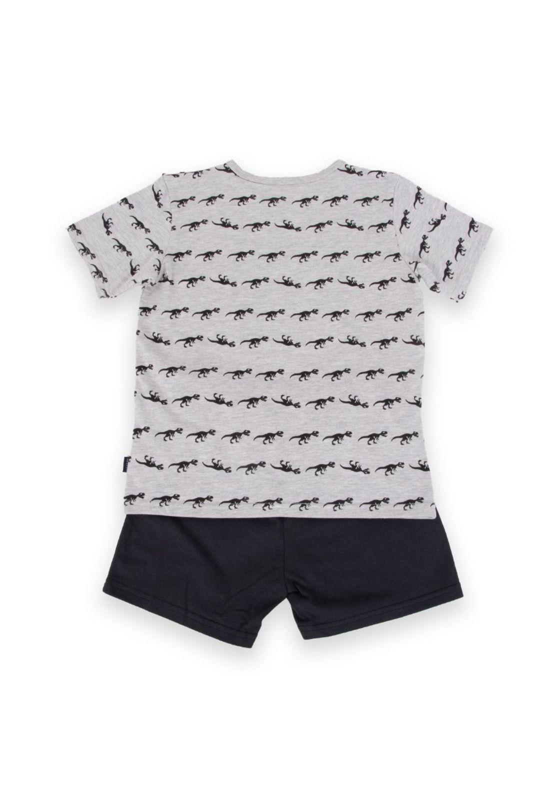 Pijama Niño Gris claro Pillin-3