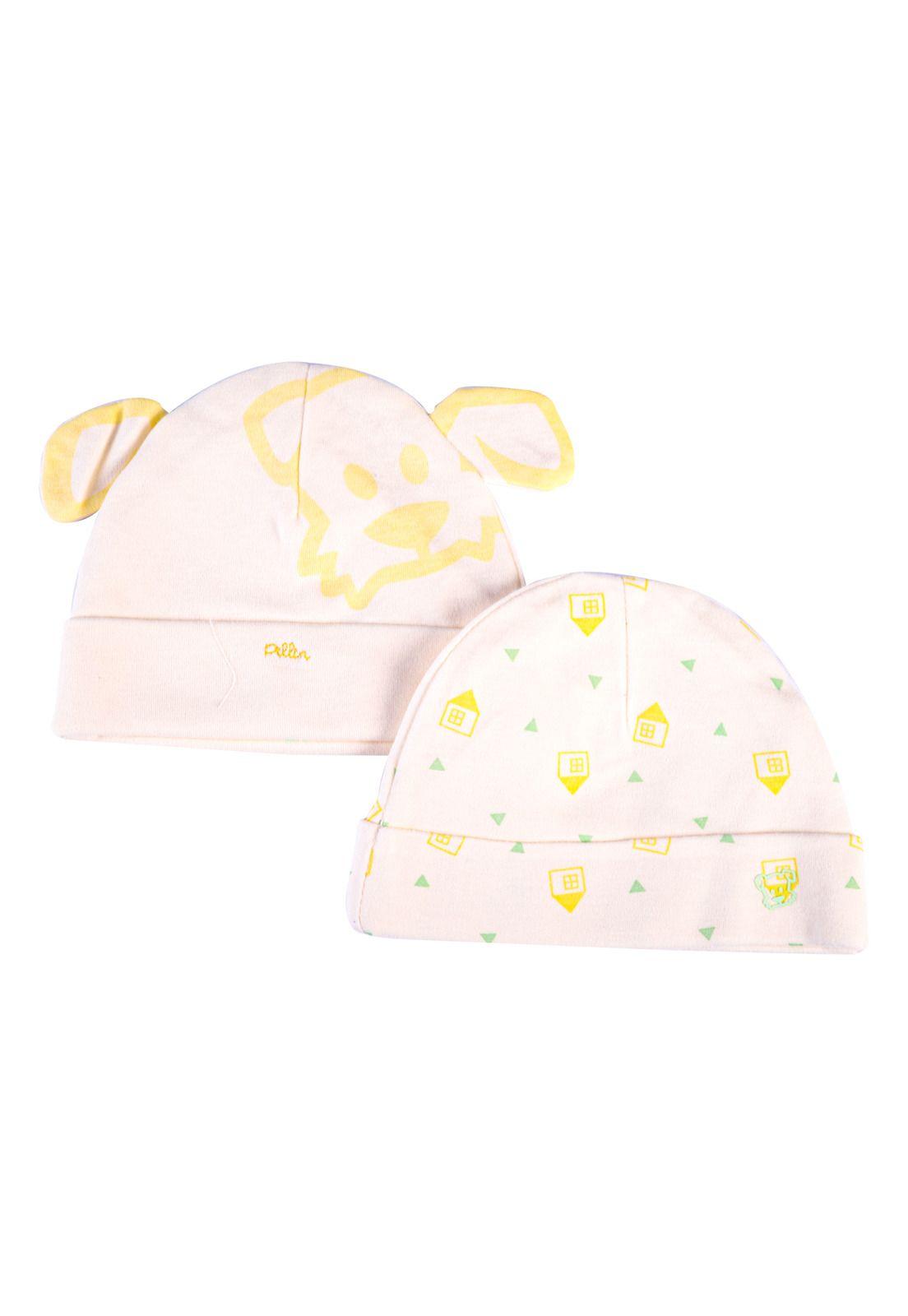 Set 2 Pzas Gorro Bebé Unisex Multicolor Pillin-1