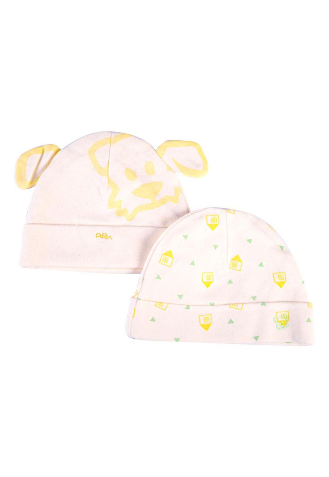 Set 2 Pzas Gorro Bebé Unisex Multicolor Pillin-0