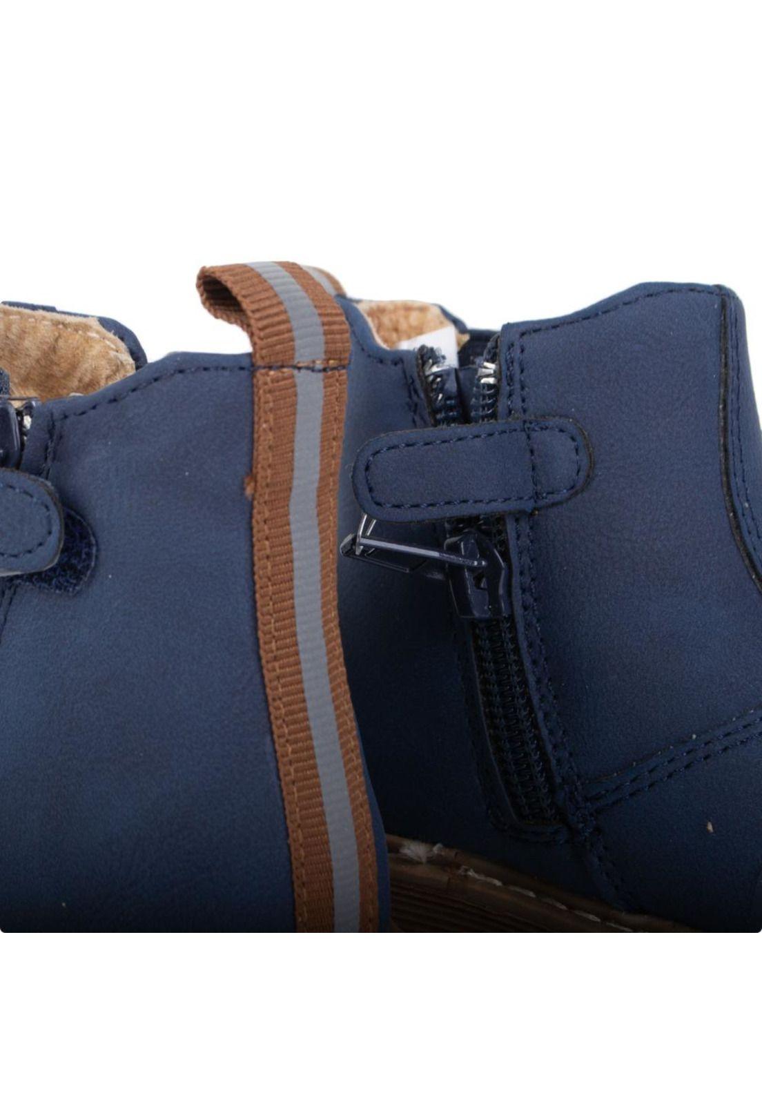 Botin Bebe Niño Azul Pillin-4