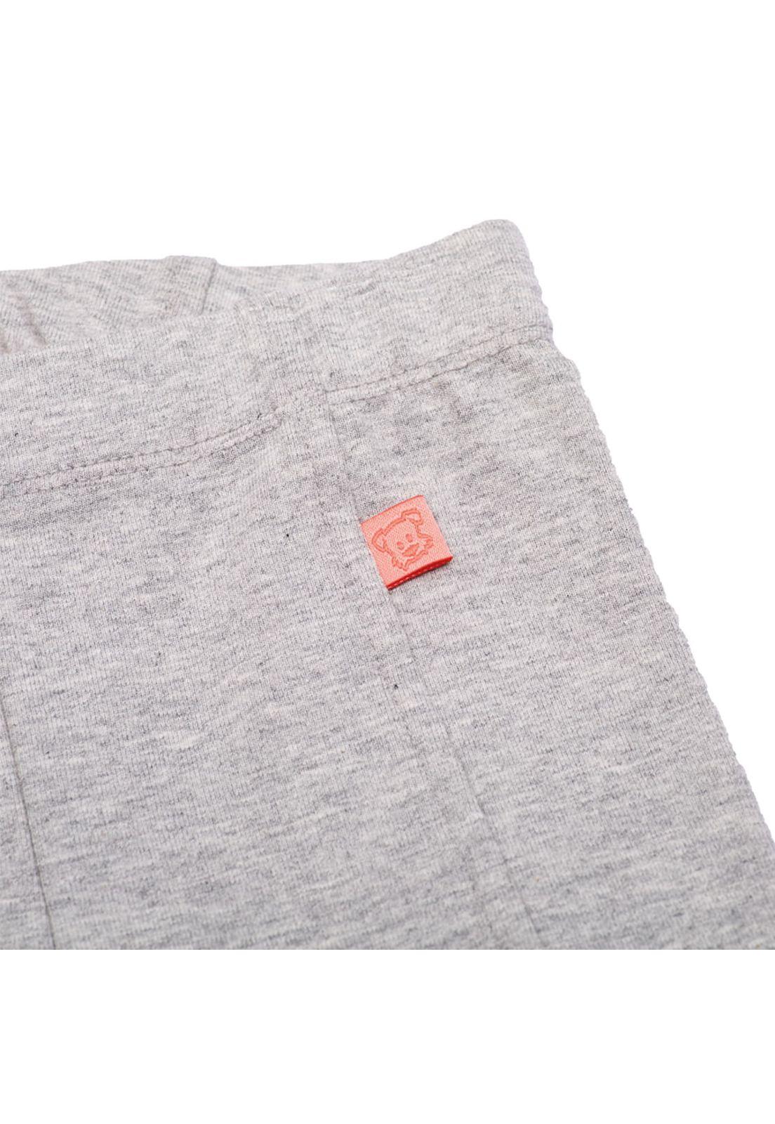 Calza Bebé Algodón Verano Niña Gris Claro-2