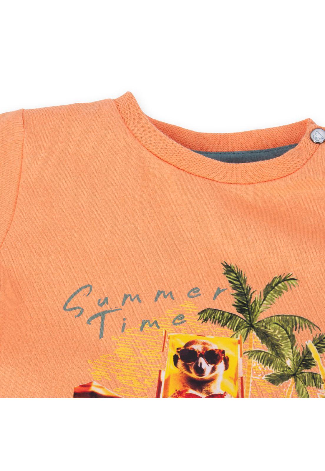 Conjunto Bebé Niño Naranja Pillin-1
