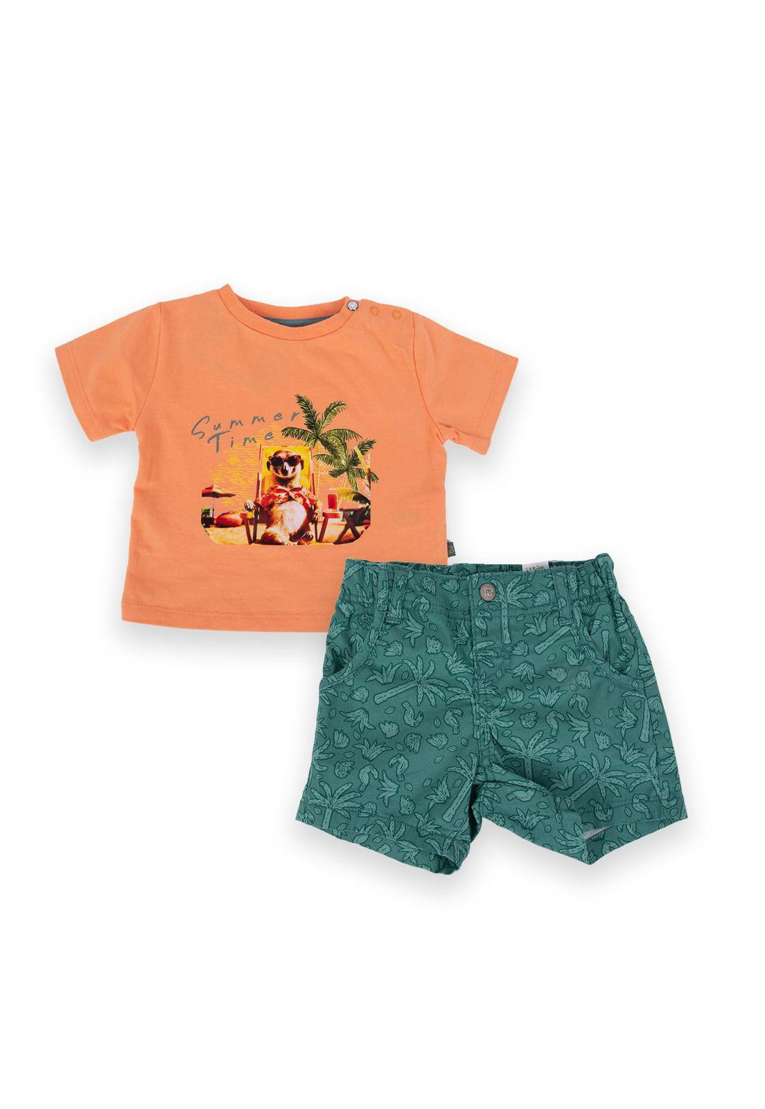 Conjunto Bebé Niño Naranja Pillin-2