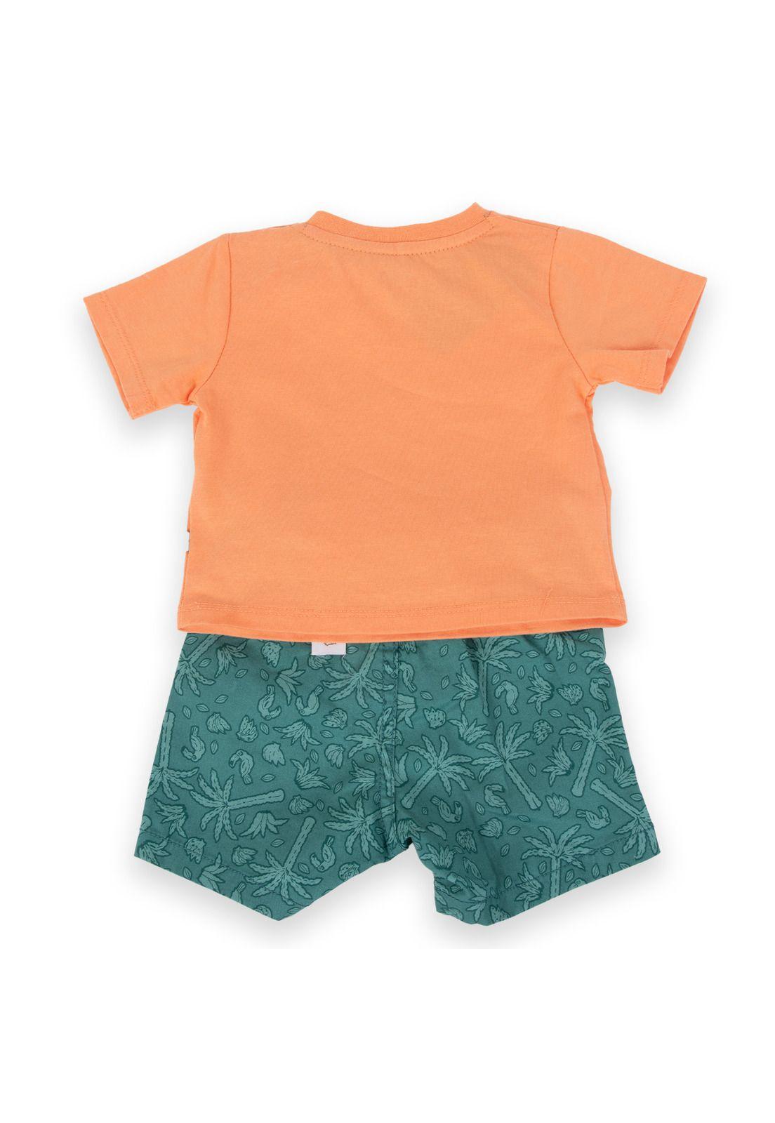 Conjunto Bebé Niño Naranja Pillin-3