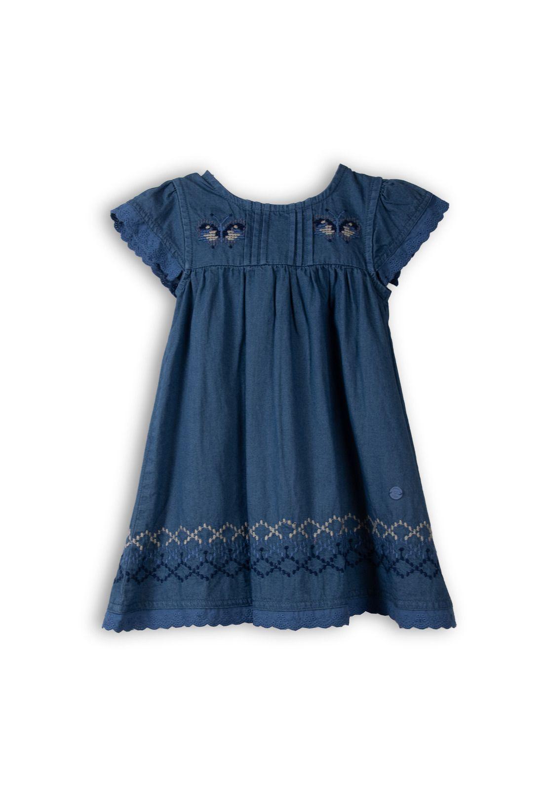 Vestido  Niña Azul Pillin (PVC725-25AZU)-0