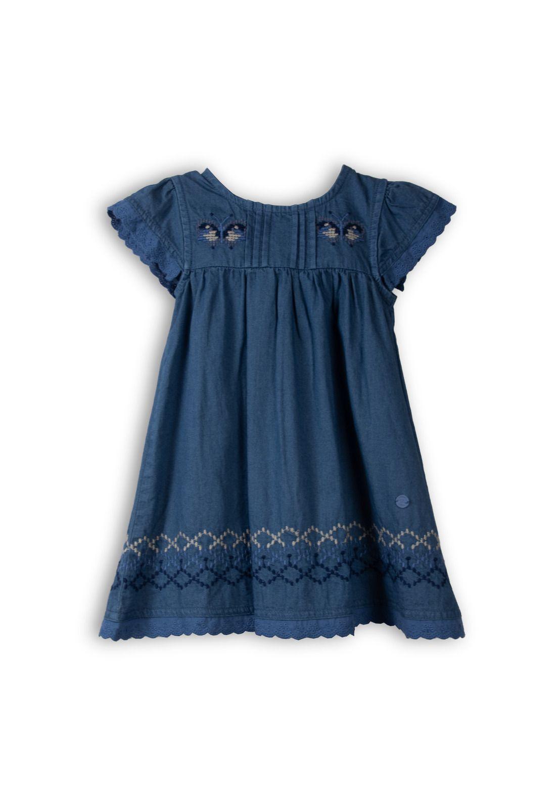 Vestido  Niña Azul Pillin (PVC725-25AZU)-1