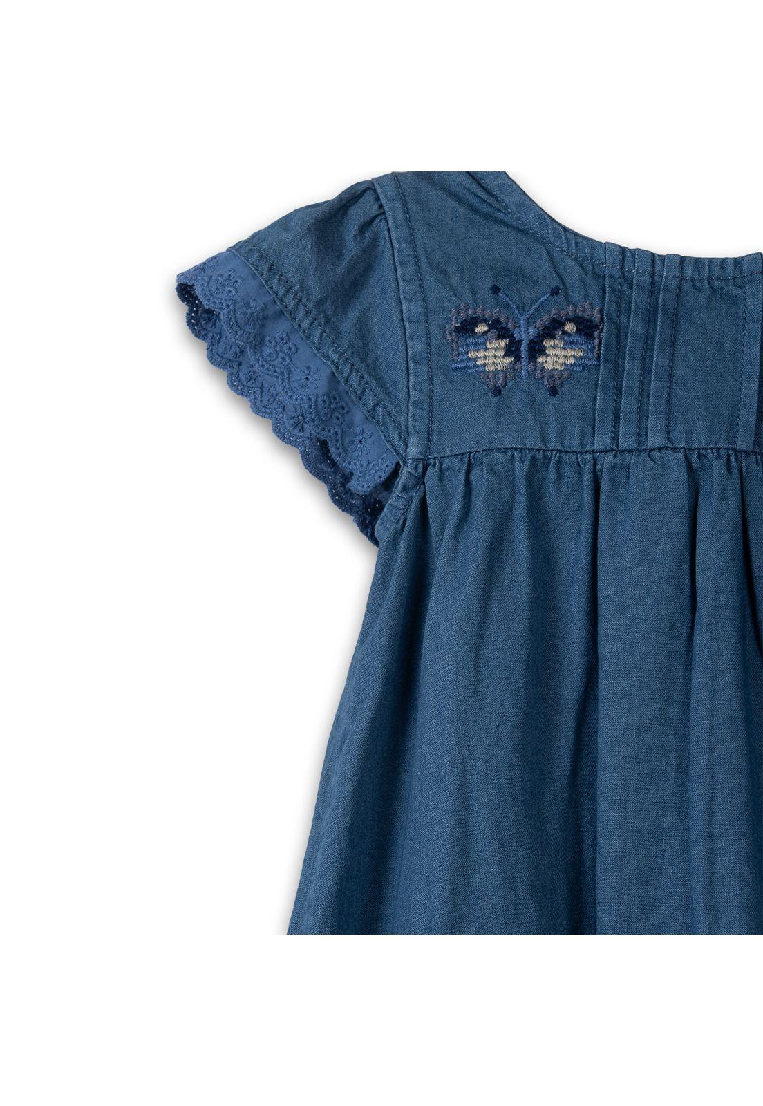 Vestido  Niña Azul Pillin (PVC725-25AZU)-2