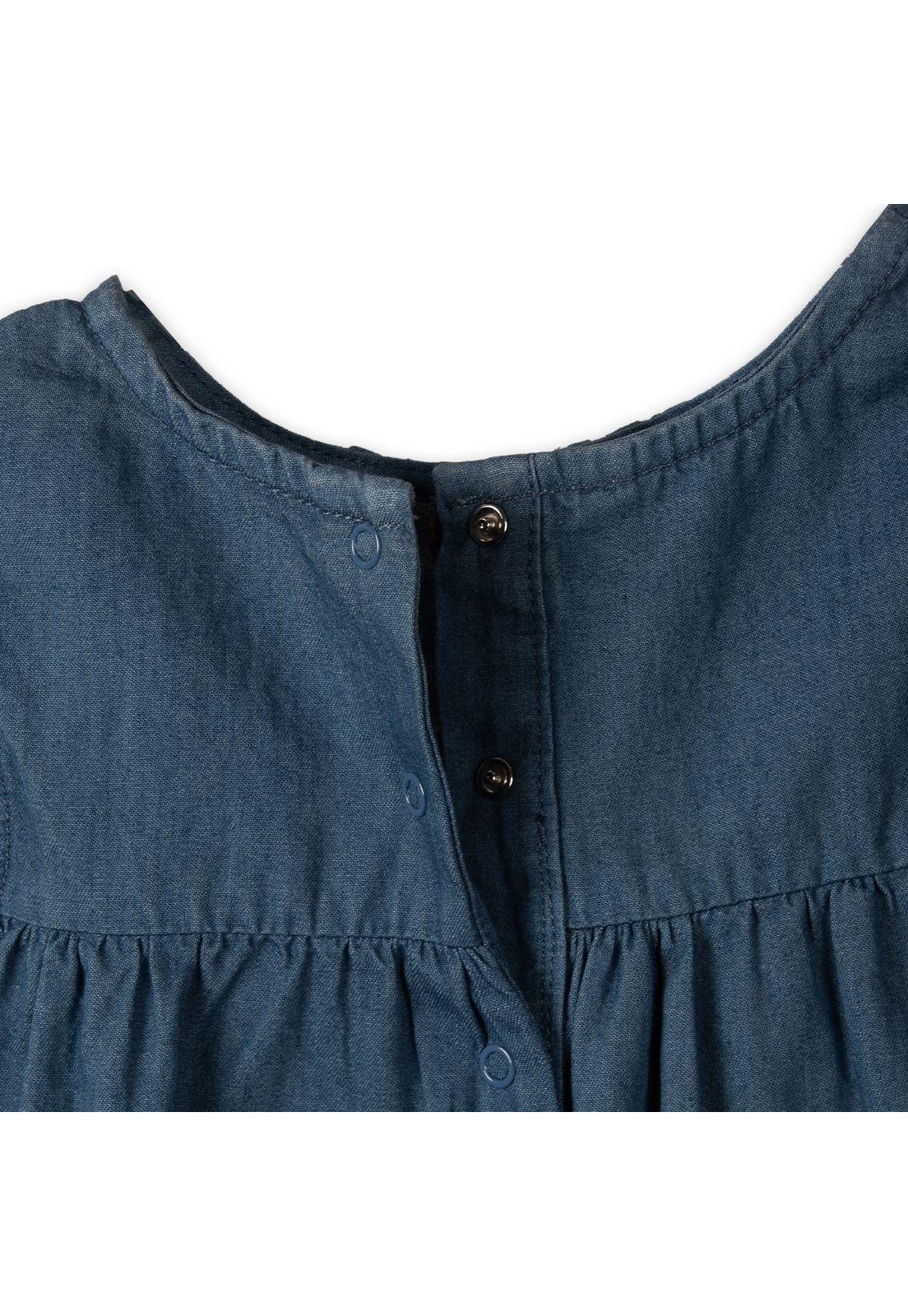Vestido  Niña Azul Pillin (PVC725-25AZU)-3