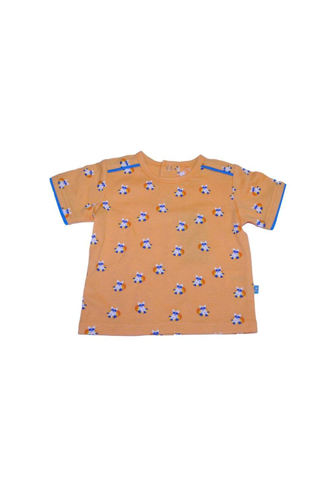 Polera Bebe Niño Naranja Pillin-0