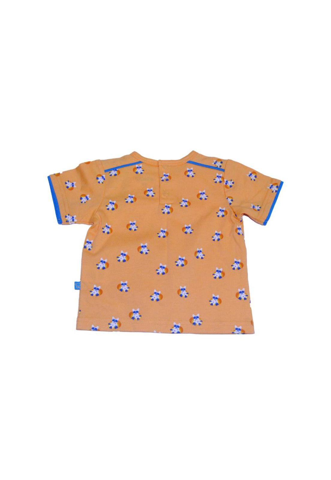 Polera Bebe Niño Naranja Pillin-3