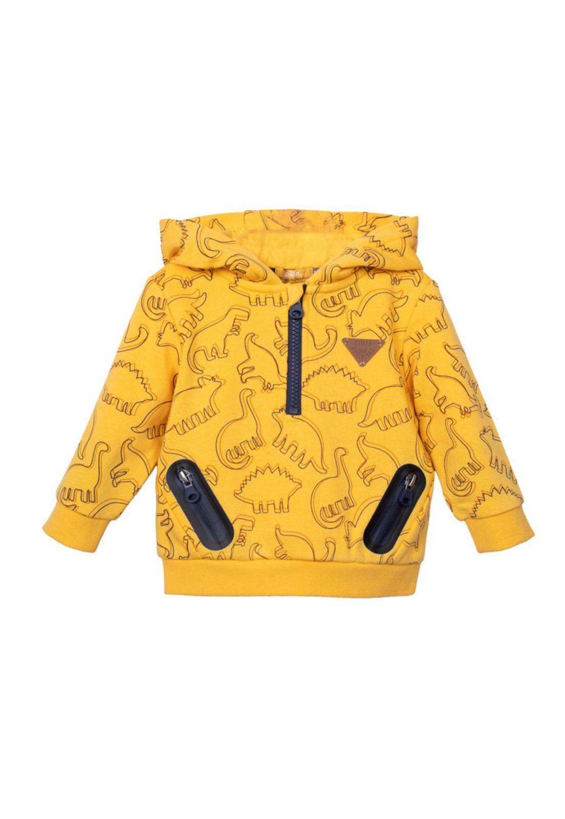 Polerón  Niño Amarillo Pillin (PVC515-25AMA3M)-0