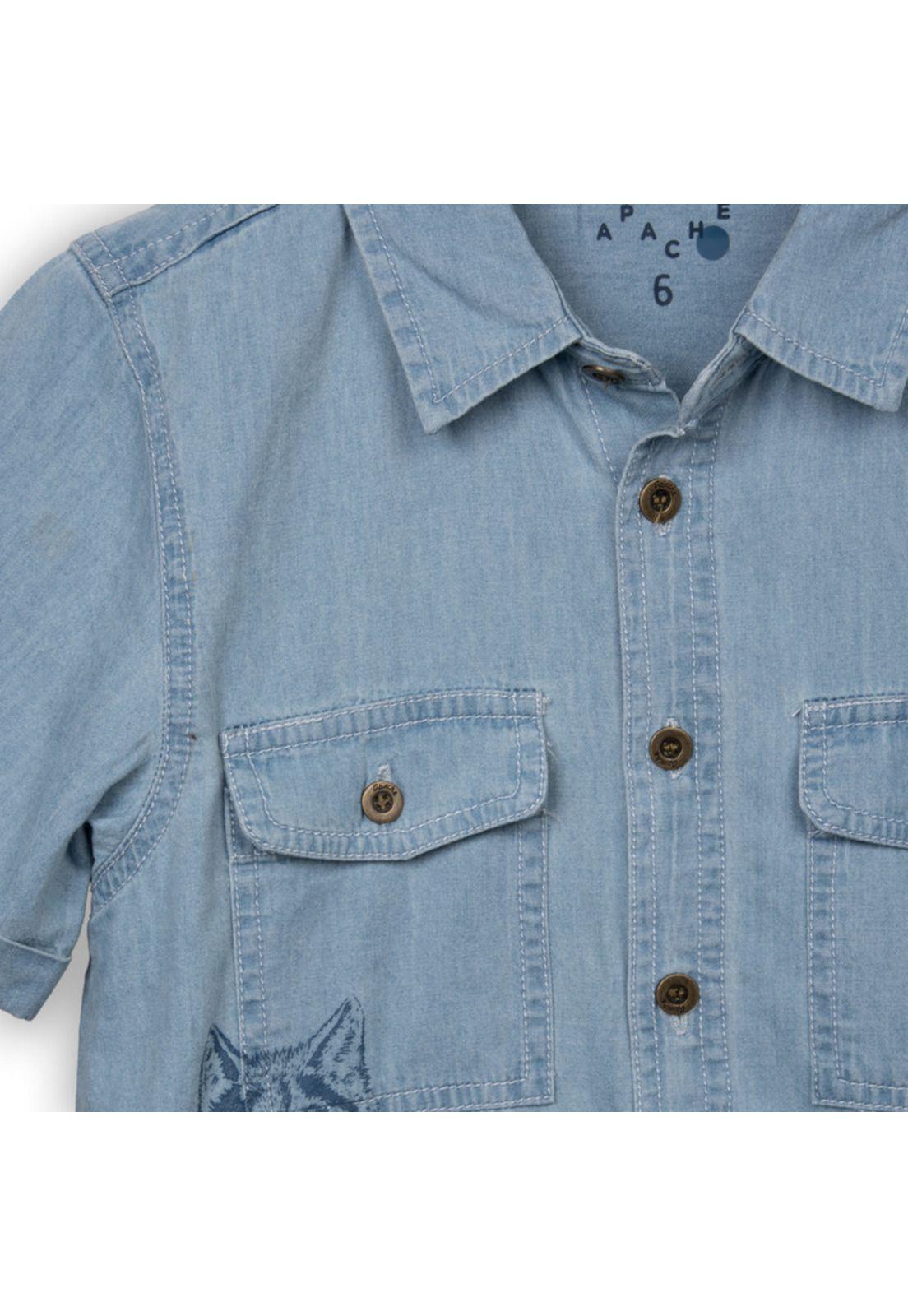 Camisa Niño Denim Pillin (PVC718-25DEN2)-1