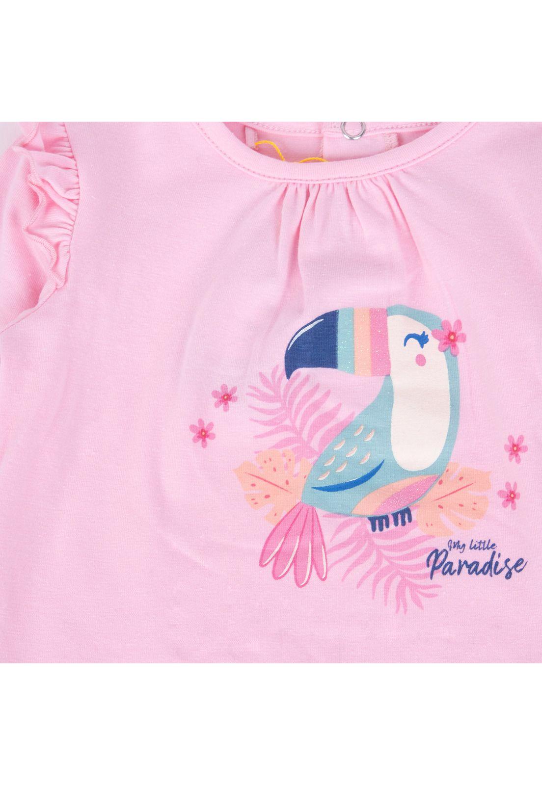 Polera Bebé Niña Rosado Pillin-2