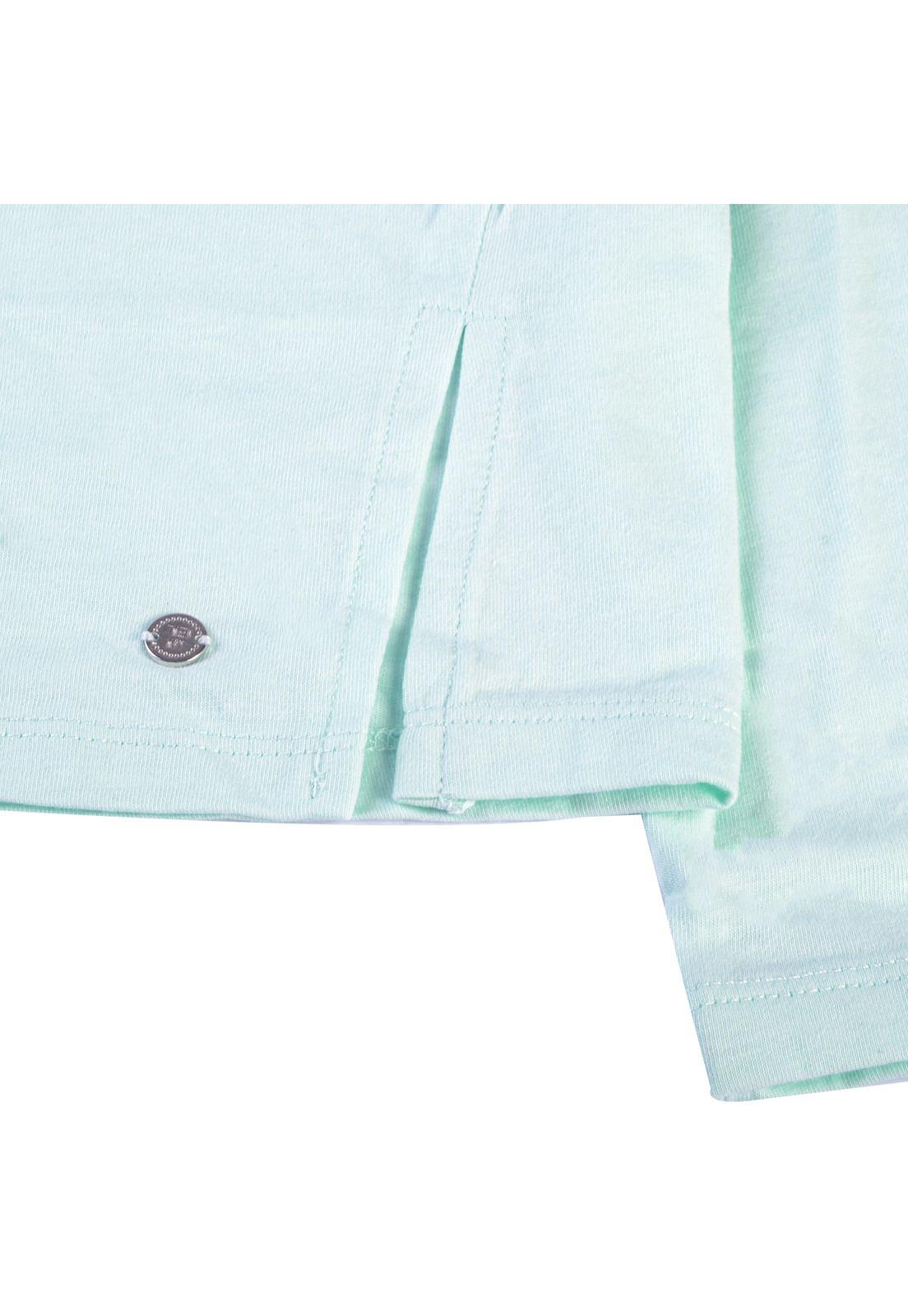 Polera Manga Larga Niña Menta Pillin-3