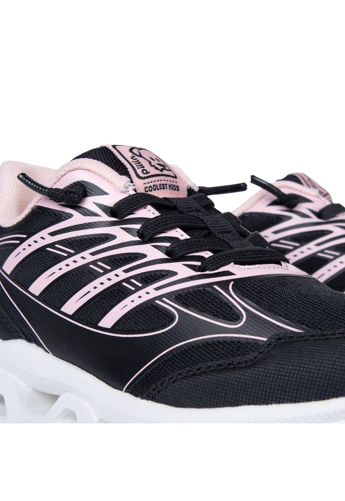 Zapatilla Niña Slip On Negro Pillin-4