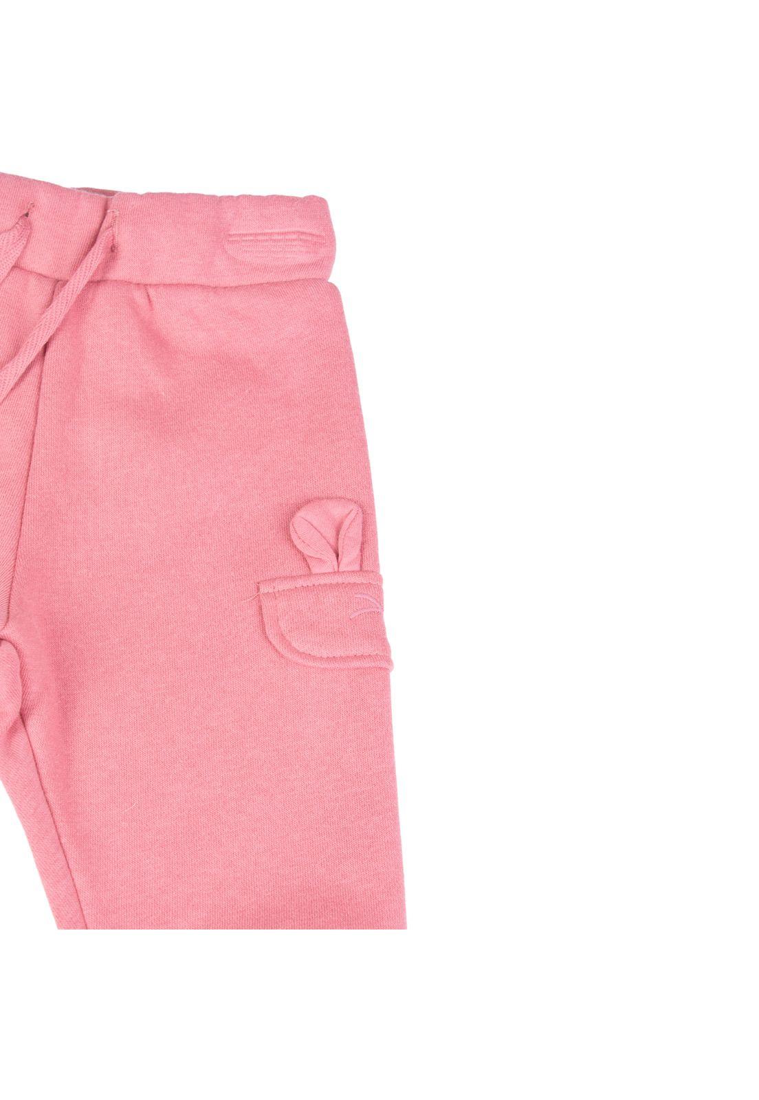 Pantalón Buzo Bebe  Rosado Pillin ( PVB526-25ROS )-1