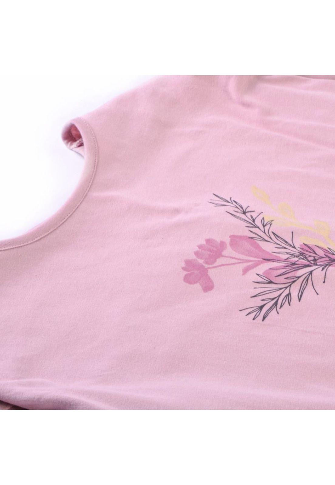 Polera Manga Larga Niña Lila Pillin-1